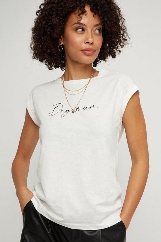 Dorothy Perkins Dog Mum Logo T shirt With Cotton 1