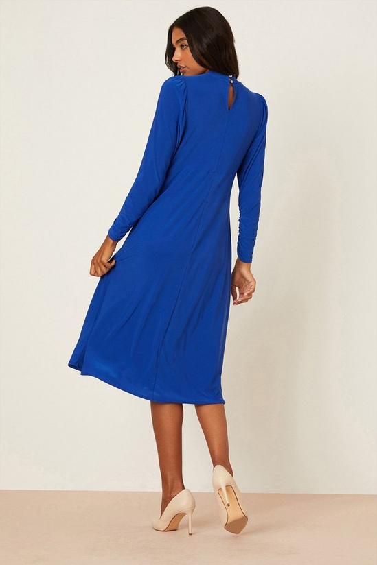 Dorothy Perkins Blue Keyhole Midi Dress 3