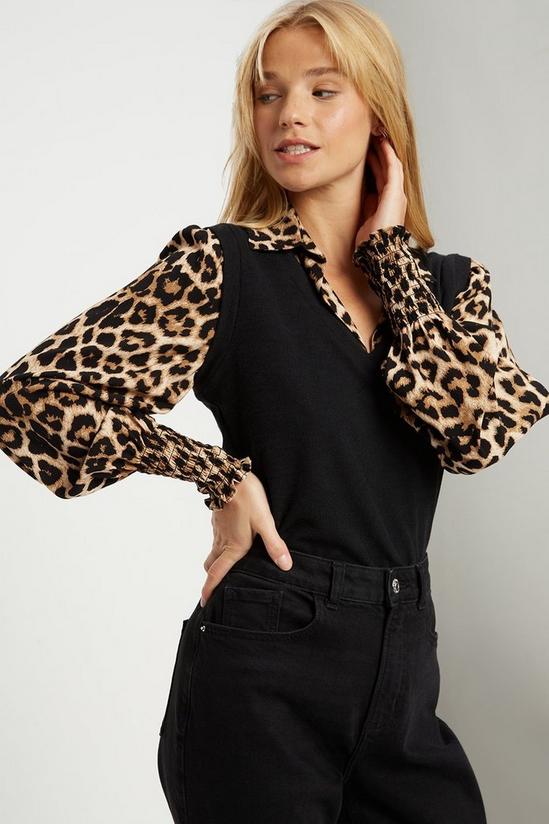 Dorothy Perkins Billie And Blossom Two In One Leopard Top 4