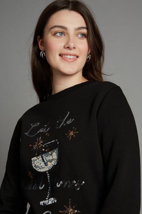 Dorothy Perkins Let The Good Times Be Gin Christmas Jumper 4