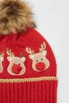 Dorothy Perkins Red Reindeer Beanie Hat thumbnail 3