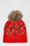 Dorothy Perkins Red Embellished Bauble Hat thumbnail 2