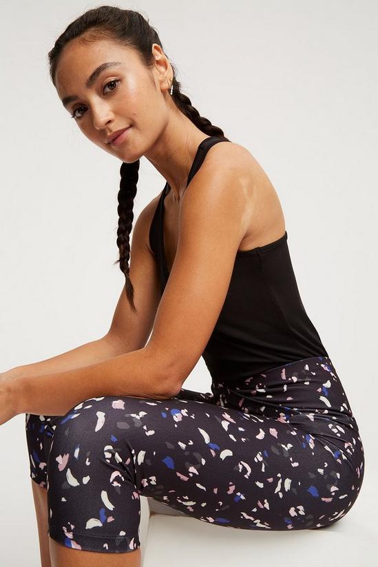 Dorothy Perkins Petite Abstract Print Active Cropped Leggings 4