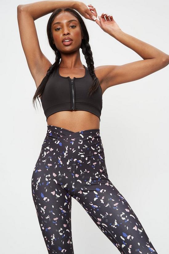 Dorothy Perkins Tall Abstract Print Active Cropped Leggings 4