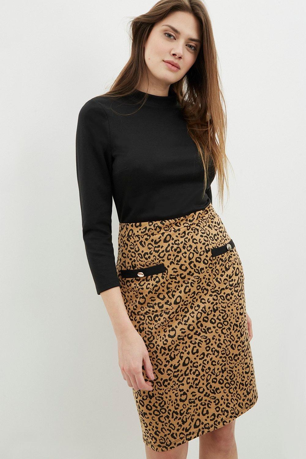 Leopard print outlet skirt dorothy perkins