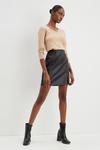 Dorothy Perkins Black Faux Leather Mini Skirt thumbnail 2
