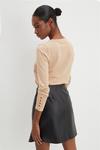 Dorothy Perkins Black Faux Leather Mini Skirt thumbnail 3