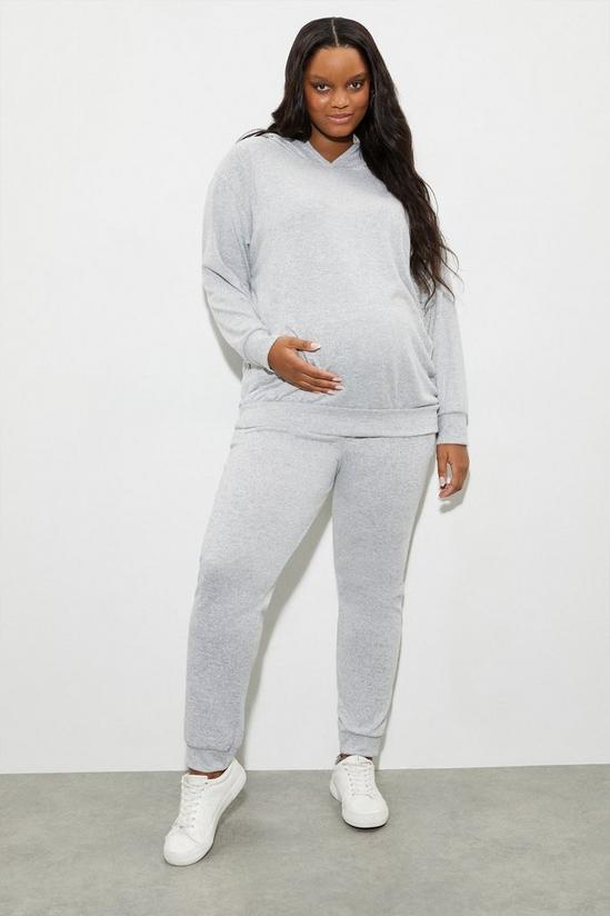 Dorothy Perkins Maternity Grey Soft Touch Hoodie 2