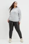 Dorothy Perkins Curve Grey Soft Touch Hoodie thumbnail 2