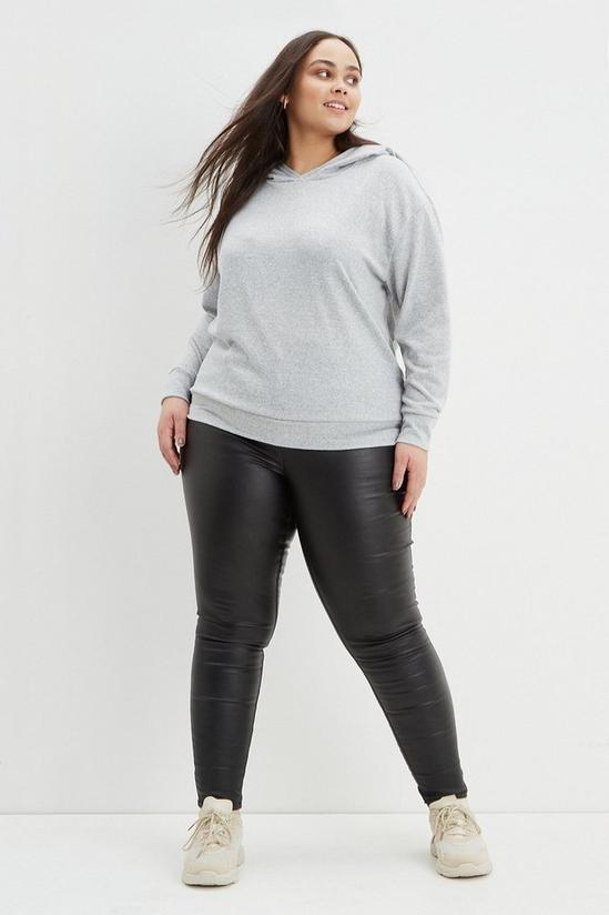 Dorothy Perkins Curve Grey Soft Touch Hoodie 2