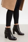 Good For the Sole Good For The Sole: Reese Leather Heeled Ankle Boots thumbnail 1