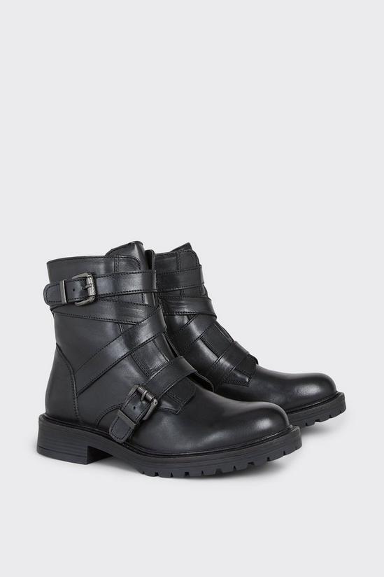 Good For the Sole Good For The Sole: Rowan Double Strap Leather Biker Boots 3