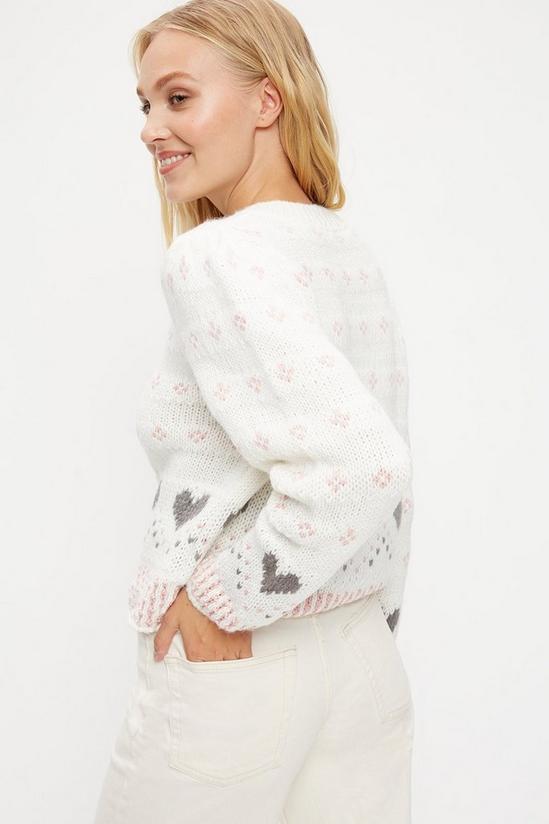 Dorothy Perkins Heart Chunky Knitted Jumper 3