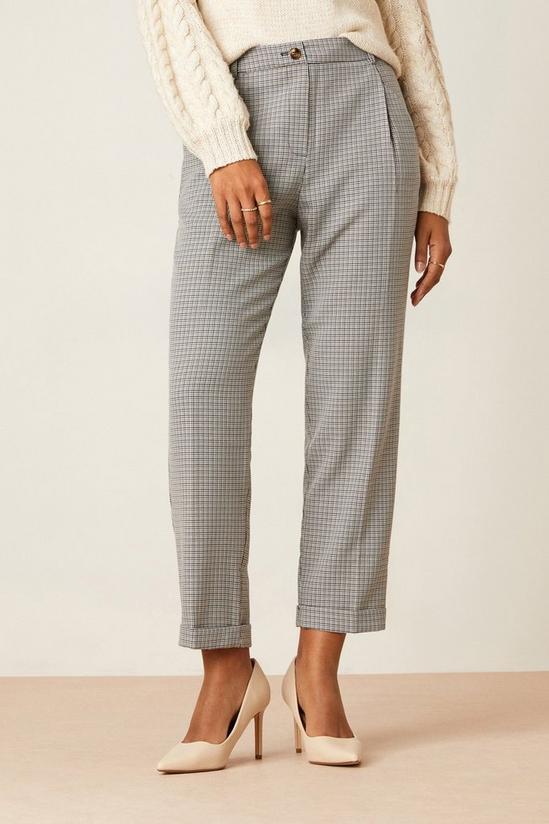 Dorothy Perkins Check Relaxed Trousers 1