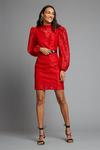 Dorothy Perkins Red Lace High Neck Mini Dress thumbnail 2