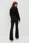 Dorothy Perkins Black Textured Flare Trousers thumbnail 3