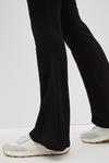 Dorothy Perkins Black Textured Flare Trousers thumbnail 4
