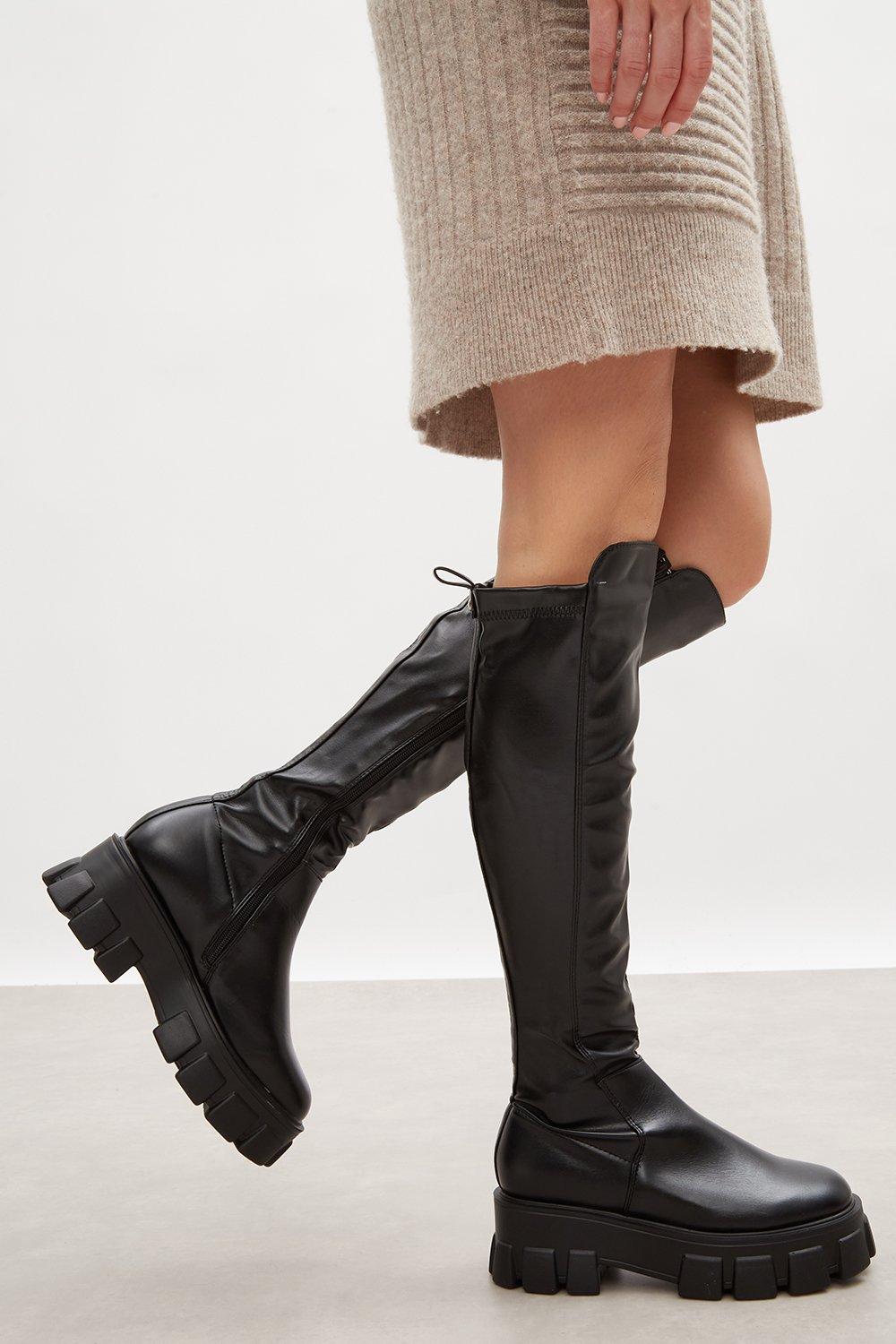 Faith knee clearance high boots uk