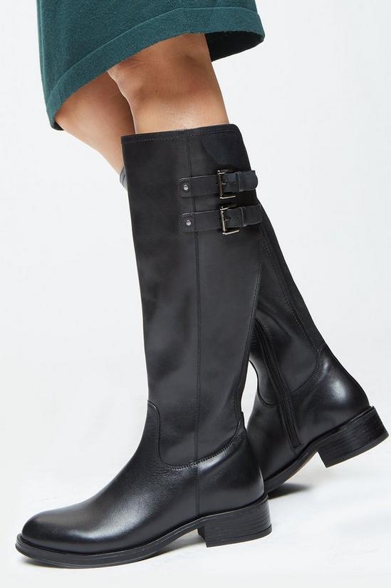 Dorothy Perkins Leather Tallia Buckle Strap Boots 3