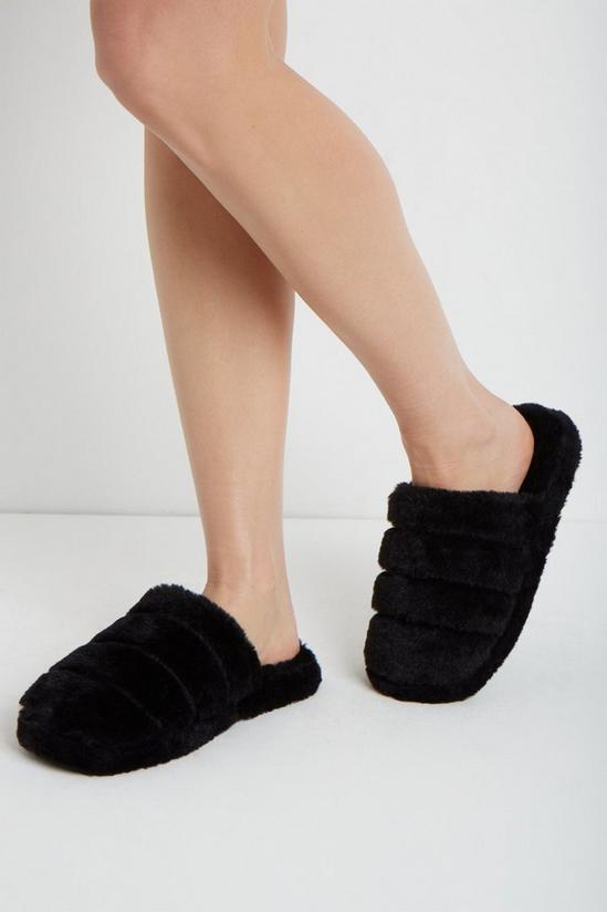 Dorothy Perkins Harbour Faux Fur Slippers 1