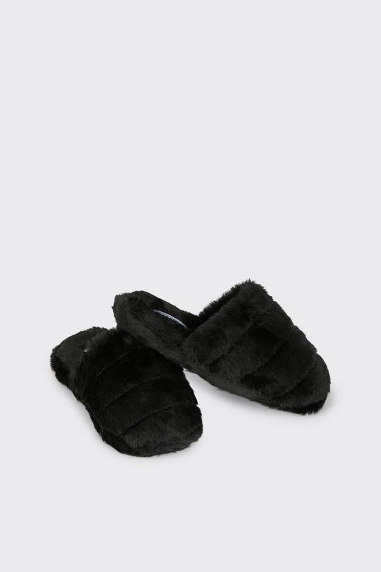 Dorothy Perkins Harbour Faux Fur Slippers 3
