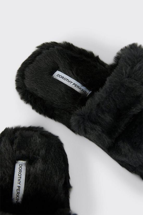 Dorothy Perkins Harbour Faux Fur Slippers 4