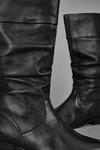 Dorothy Perkins Leather Tiffany Ruched Knee High Boots thumbnail 3