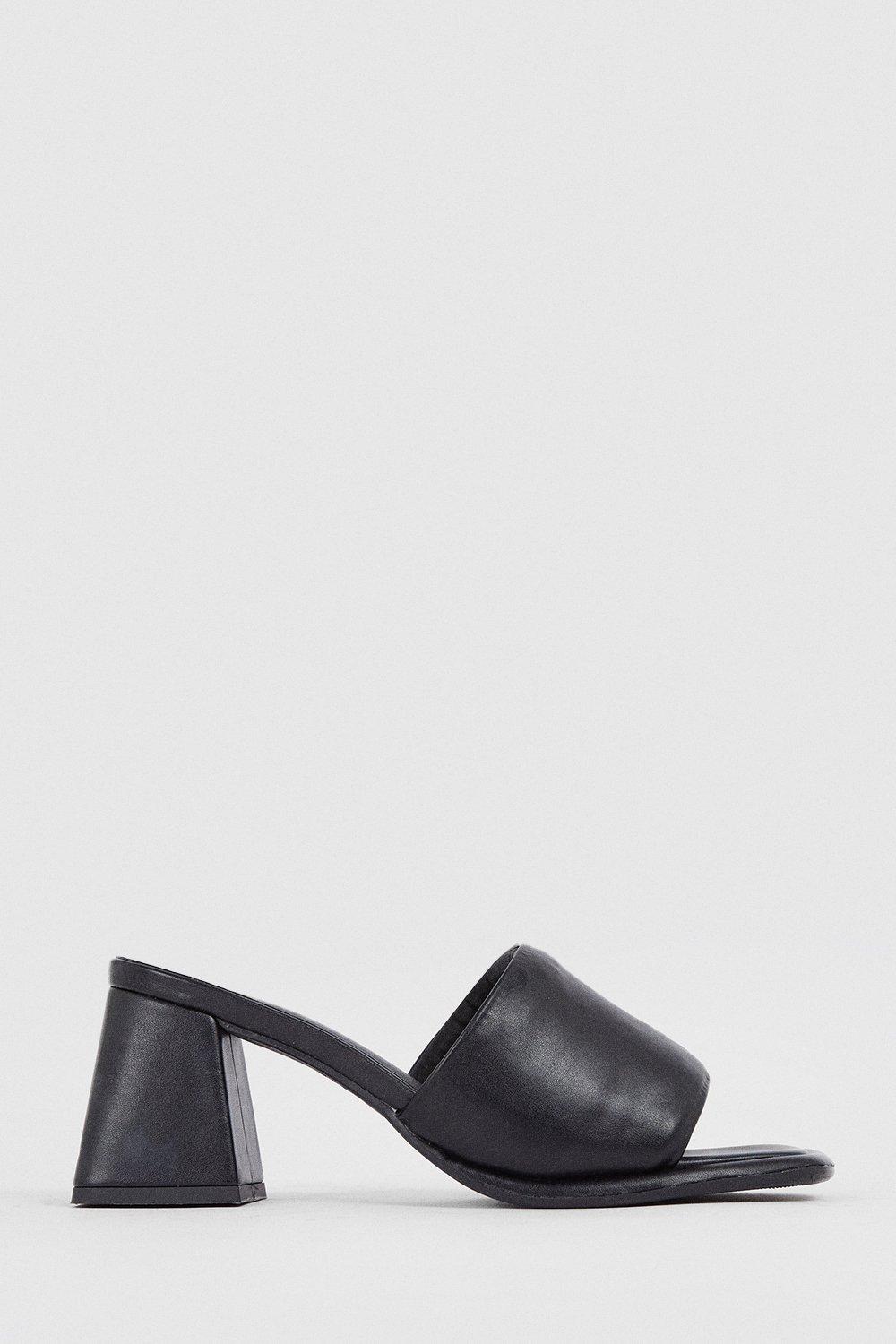 Heels | Padded Mule Block Heel | Oasis