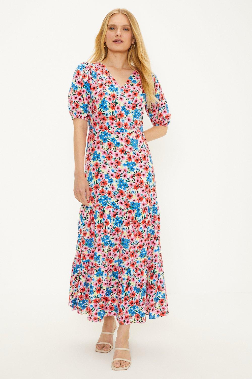 Oasis ditsy hot sale midi dress