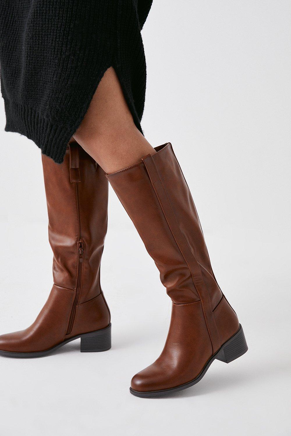 Low heel riding on sale boots