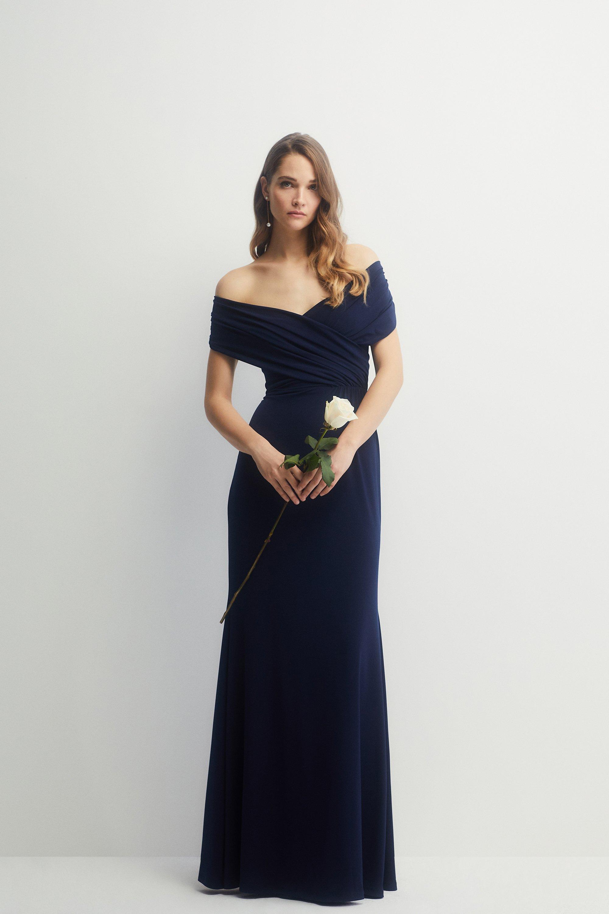 Dorothy perkins navy bridesmaid 2024 dress