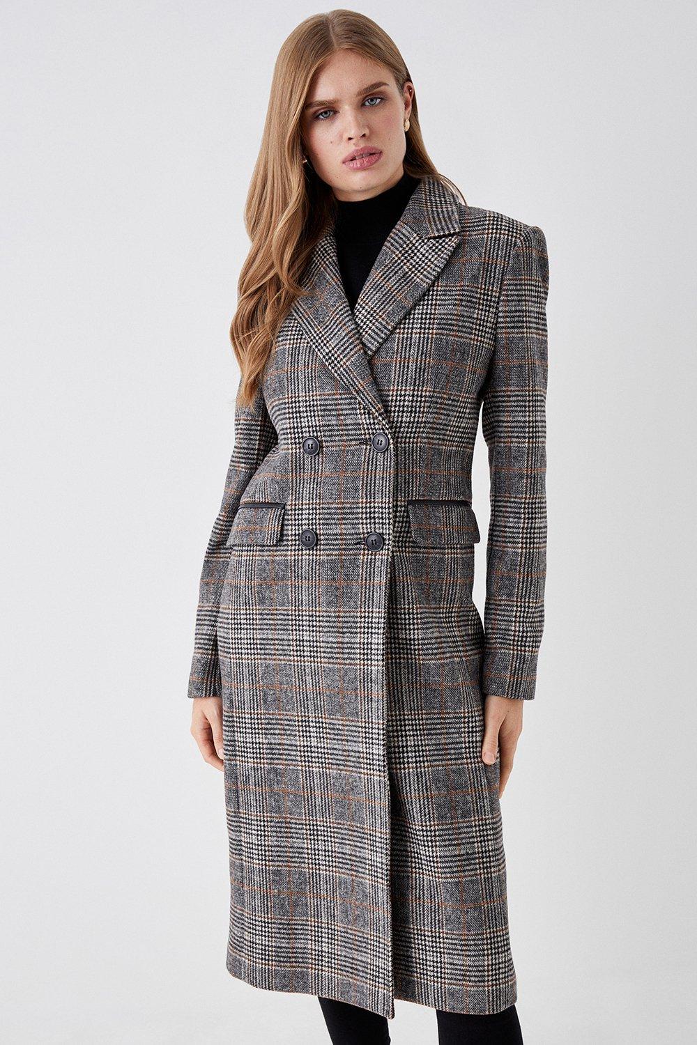 Double breasted longline on sale coat