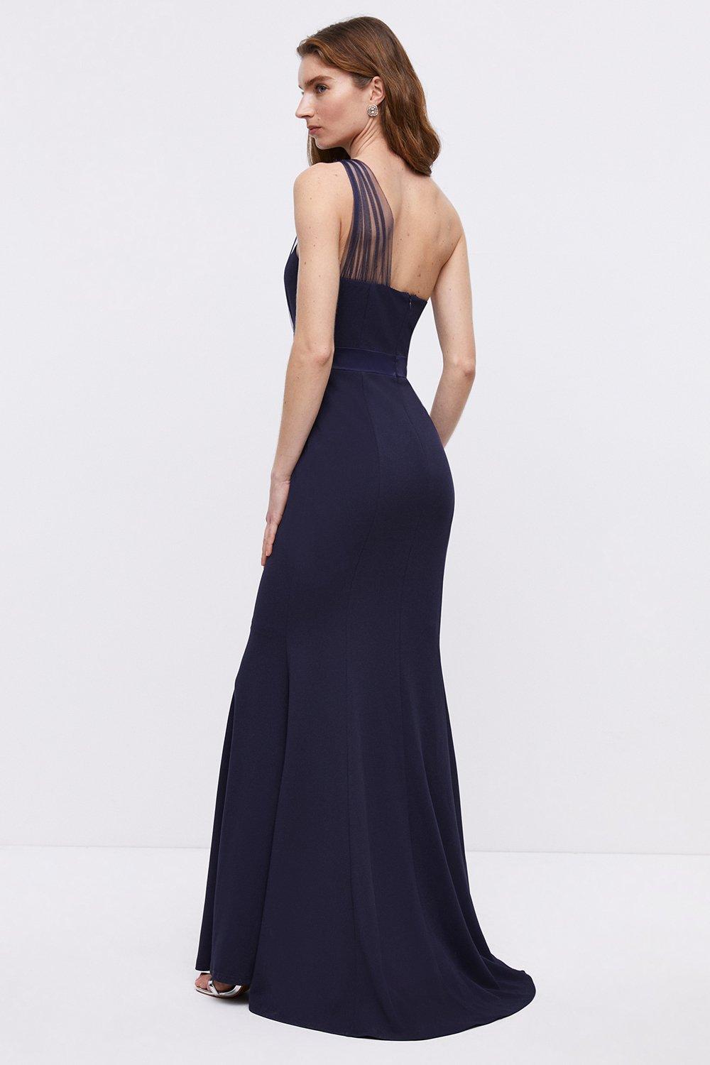 Petite navy hotsell bridesmaid dresses