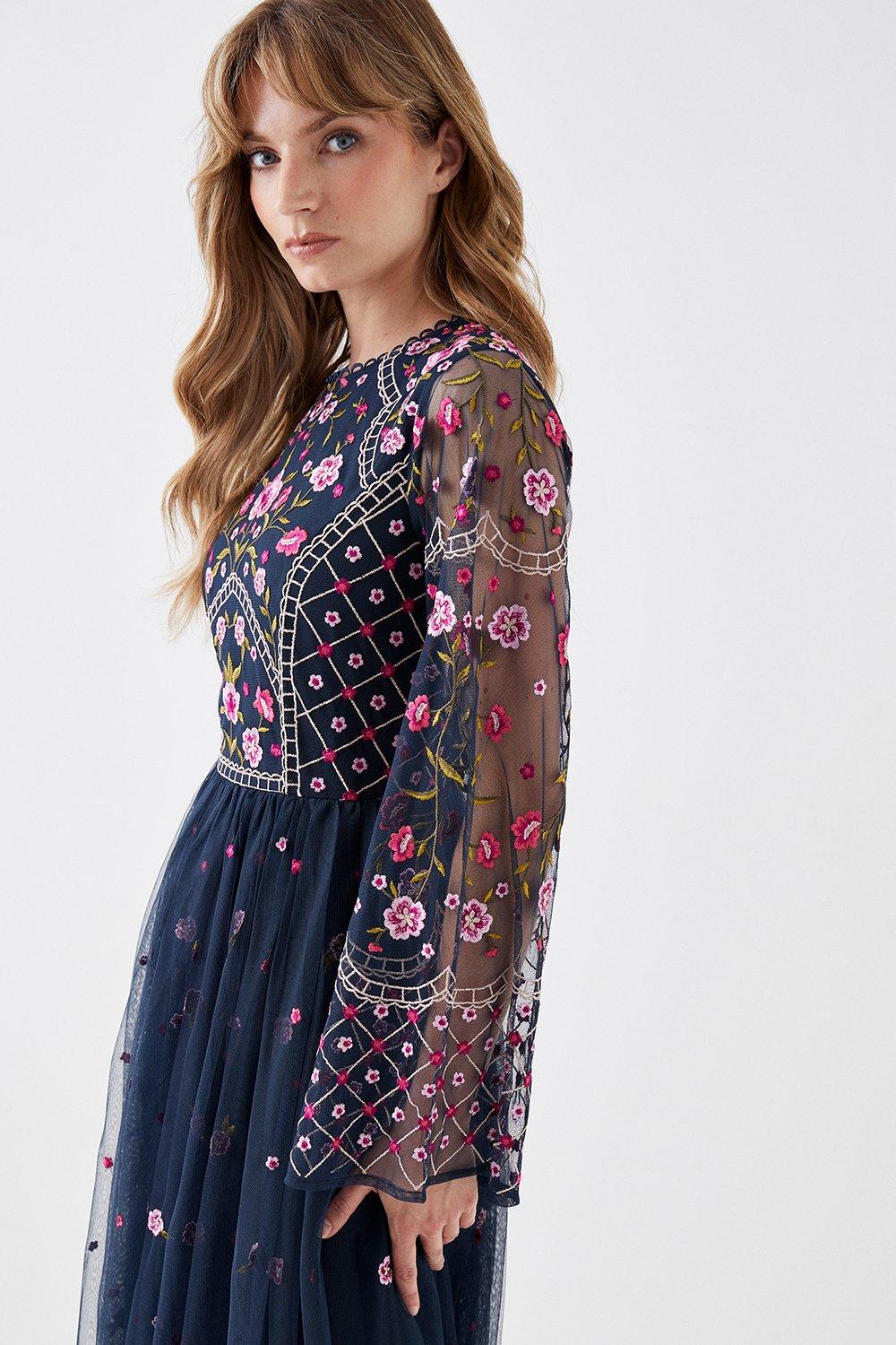 Coast 2024 embroidered dress