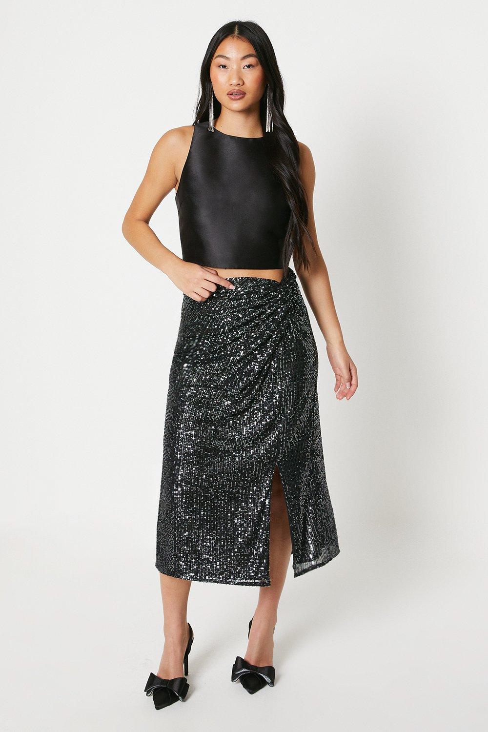 Dorothy perkins 2025 sequin pencil skirt