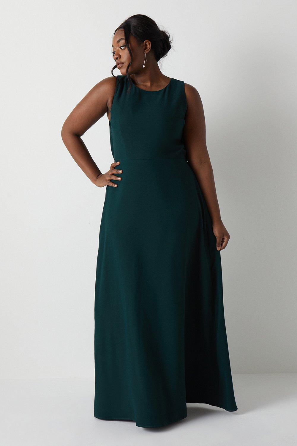 Dresses Plus Size Cowl Back Bridesmaids Maxi Dress Coast