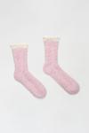 Dorothy Perkins Pink Fluffy Lounge Socks thumbnail 1