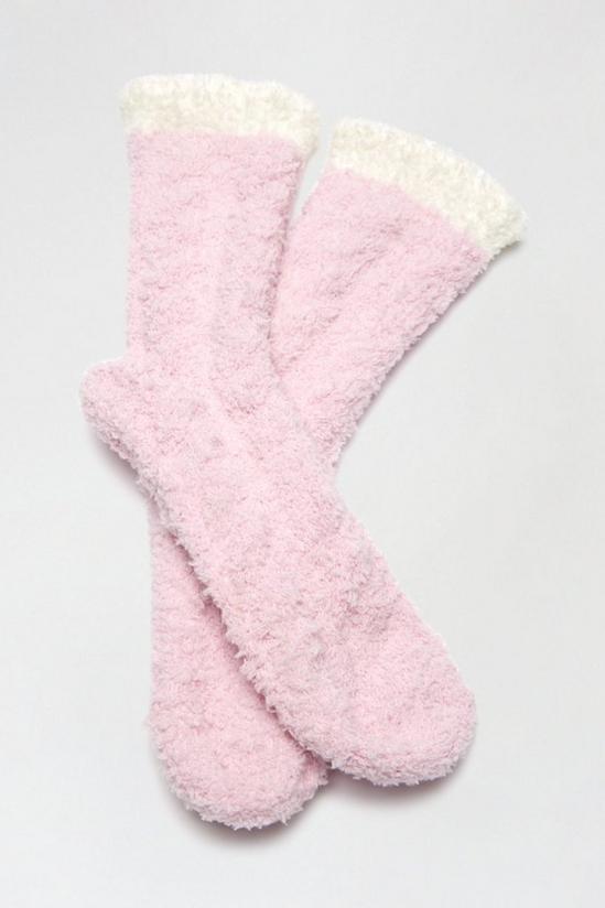 Dorothy Perkins Pink Fluffy Lounge Socks 2