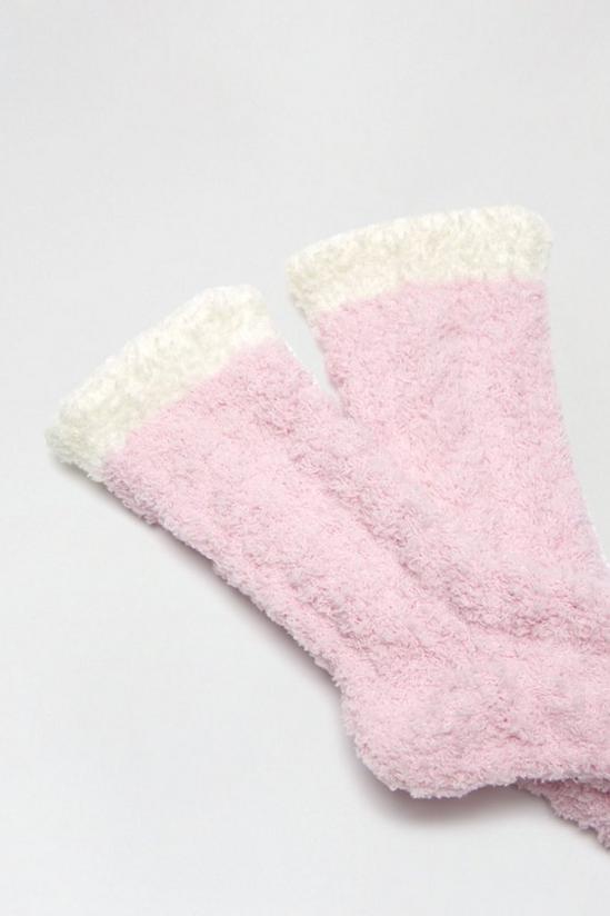 Dorothy Perkins Pink Fluffy Lounge Socks 3