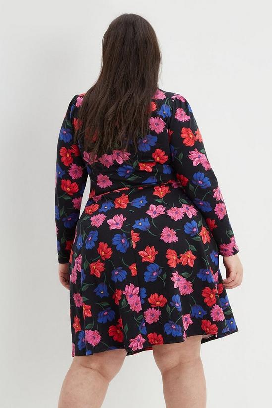 Dorothy Perkins Curve Floral Jersey Pocket Dress 3