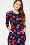 Dorothy Perkins Tall Large Floral Long Sleeve T Shirt Dress thumbnail 4