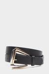 Dorothy Perkins Silver And Gold Metal Overlap Buckle Belt thumbnail 1
