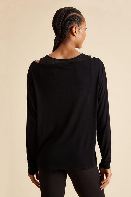 Dorothy Perkins Active Long Sleeve Boat Neck Top 3