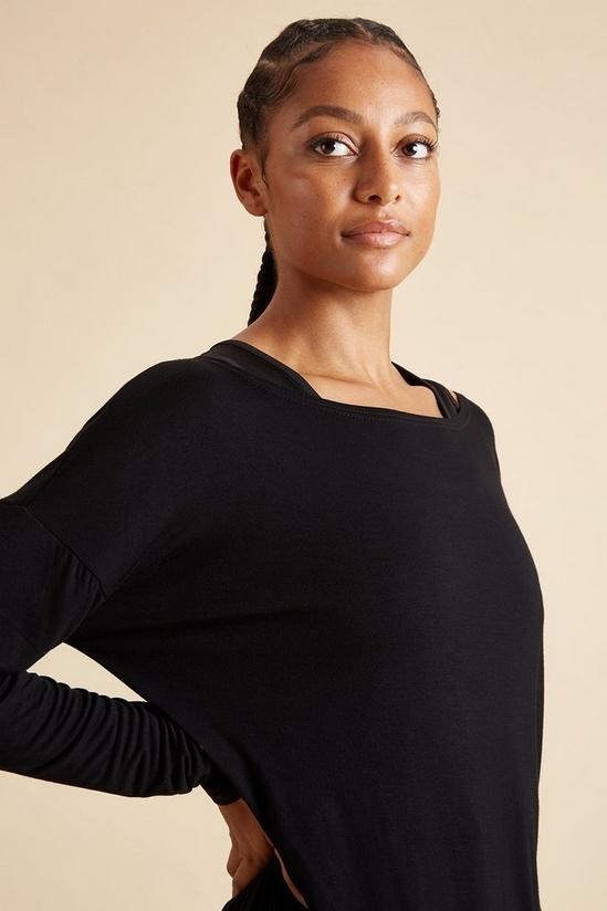Dorothy Perkins Active Long Sleeve Boat Neck Top 4