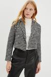 Dorothy Perkins Double Breasted Dogtooth Cropped Blazer thumbnail 1