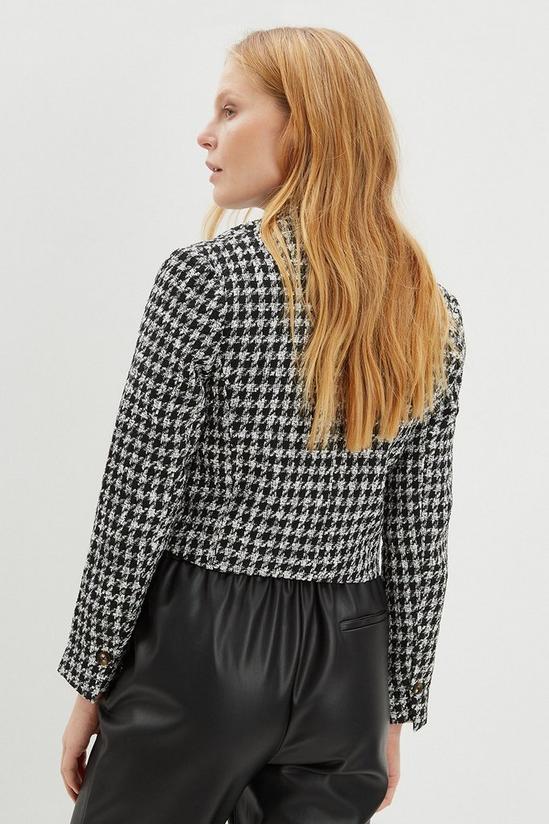 Dorothy Perkins Double Breasted Dogtooth Cropped Blazer 3