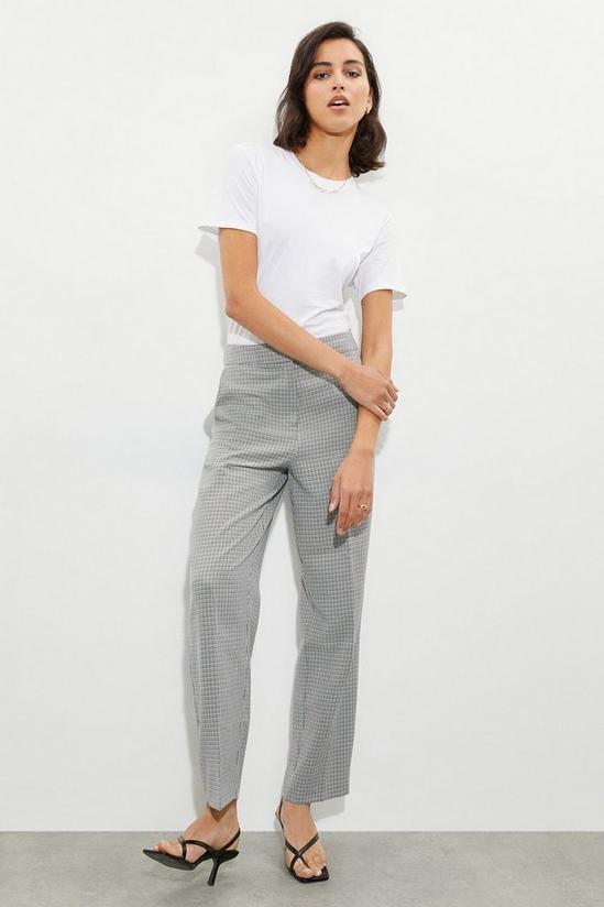 Dorothy Perkins Tall Dogtooth Check High Waisted Trousers 2