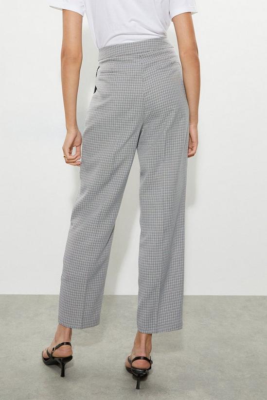 Dorothy Perkins Tall Dogtooth Check High Waisted Trousers 3