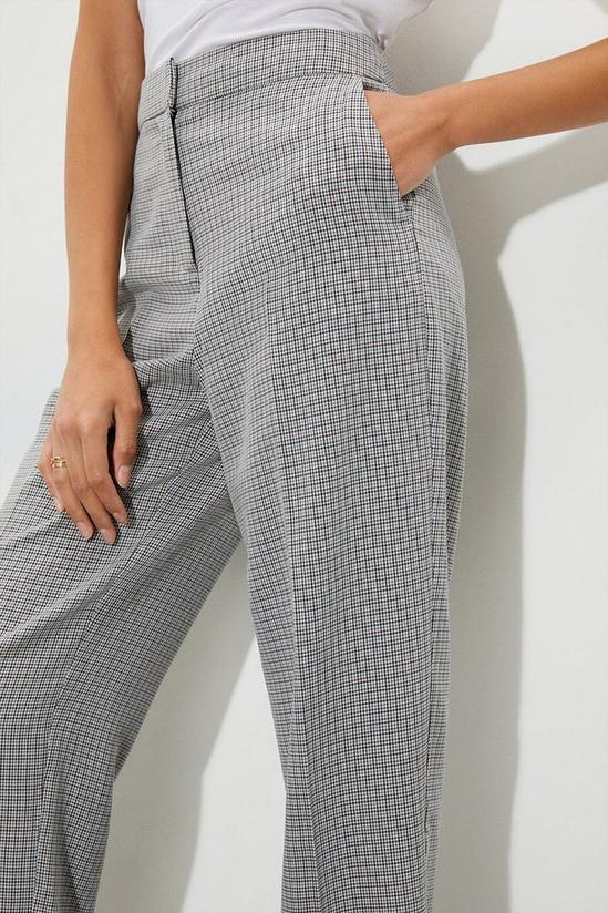 Dorothy Perkins Tall Dogtooth Check High Waisted Trousers 4