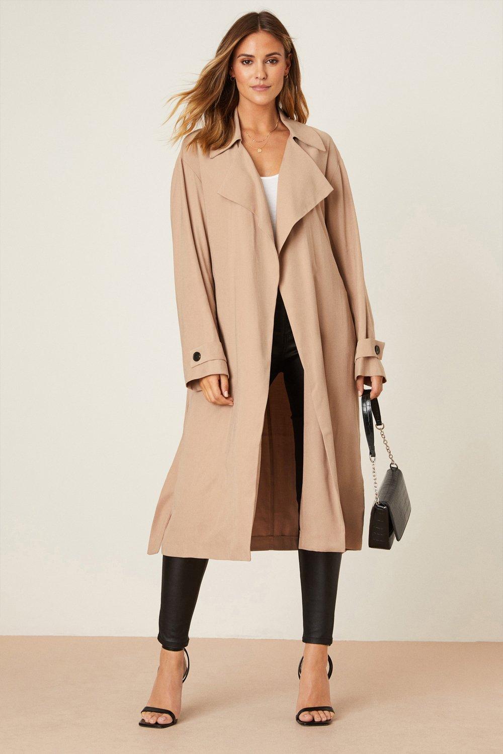 Beige store duster coat